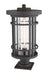 Outdoor Pier Mounted Fixture Z-Lite 570PHXL-533PM-ORB Oil Rubbed Bronze Jordan 1 Light Outdoor Pier Mounted Fixture Z-Lite