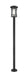 Outdoor Post Mounted Fixture Z-Lite 570PHXL-567P-BK Black Jordan 1 Light Outdoor Post Mounted Fixture Z-Lite