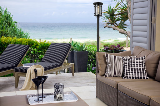 Outdoor Post Mounted Fixture Z-Lite 570PHXL-567P-BK Black Jordan 1 Light Outdoor Post Mounted Fixture Z-Lite