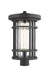 Outdoor Post Mount Fixture Z-Lite 570PHXL-BK Black Jordan 1 Light Outdoor Post Mount Fixture Z-Lite