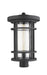 Outdoor Post Mount Fixture Z-Lite 570PHXL-BK Black Jordan 1 Light Outdoor Post Mount Fixture Z-Lite