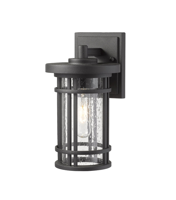 Outdoor Wall Light Z-Lite 570S-BK Black Jordan 1 Light Outdoor Wall Light Z-Lite