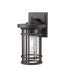 Outdoor Wall Light Z-Lite 570S-BK Black Jordan 1 Light Outdoor Wall Light Z-Lite