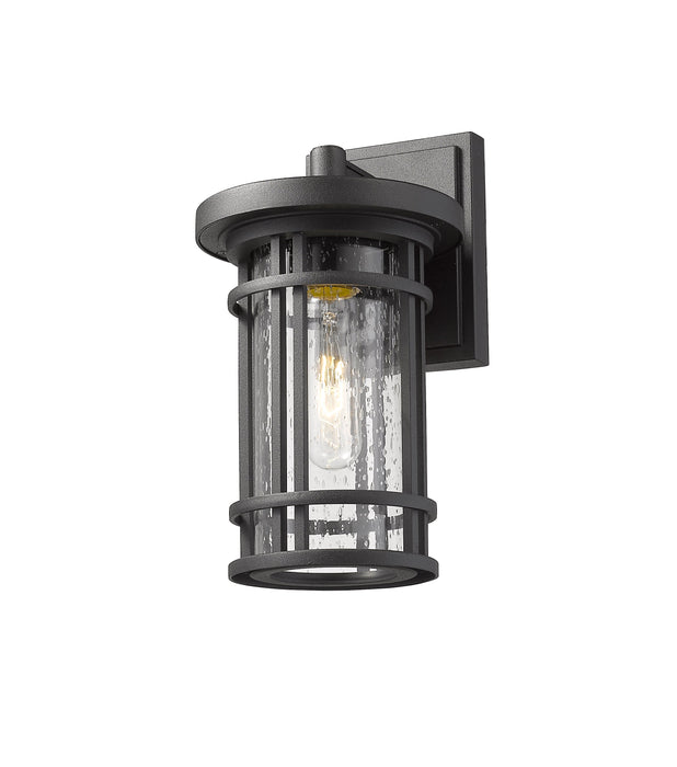 Outdoor Wall Light Z-Lite 570S-BK Black Jordan 1 Light Outdoor Wall Light Z-Lite