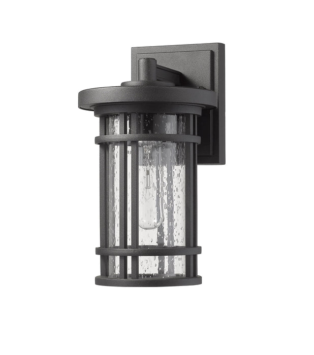 Outdoor Wall Light Z-Lite 570S-BK Black Jordan 1 Light Outdoor Wall Light Z-Lite