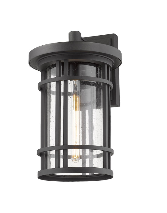 Outdoor Wall Light Z-Lite 570XL-BK Black Jordan 1 Light Outdoor Wall Light Z-Lite