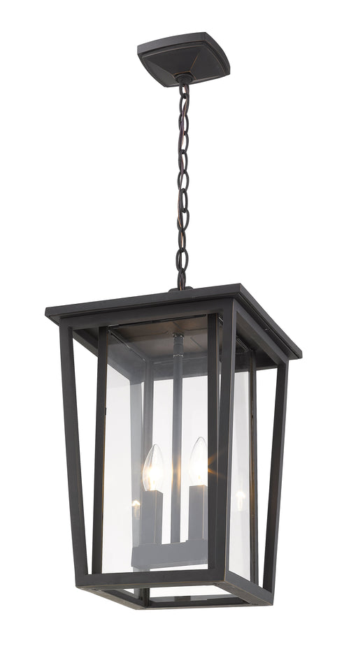 Outdoor Chain Mount Ceiling Fixture Z-Lite 571CHB-ORB Oil Rubbed Bronze Seoul 2 Light Outdoor Chain Mount Ceiling Fixture Z-Lite