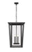 Outdoor Chain Mount Ceiling Fixture Z-Lite 571CHXXL-BK Black Seoul 4 Light Outdoor Chain Mount Ceiling Fixture Z-Lite