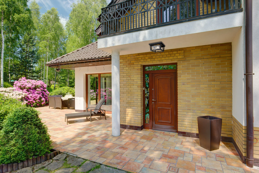 Outdoor Flush Mount Z-Lite 571F-ORB Oil Rubbed Bronze Seoul 3 Light Outdoor Flush Mount Z-Lite