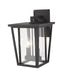 Outdoor Wall Light Z-Lite 571M-BK Black Seoul 2 Light Outdoor Wall Light Z-Lite