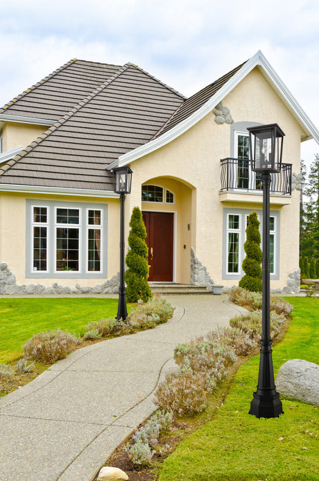 Outdoor Post Mounted Fixture Z-Lite 571PHBR-564P-ORB Oil Rubbed Bronze Seoul 2 Light Outdoor Post Mounted Fixture Z-Lite