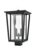 Outdoor Post Mount Fixture Z-Lite 571PHBS-BK Black Seoul 2 Light Outdoor Post Mount Fixture Z-Lite