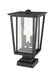 Outdoor Pier Mounted Fixture Z-Lite 571PHBS-SQPM-ORB Oil Rubbed Bronze Seoul 2 Light Outdoor Pier Mounted Fixture Z-Lite