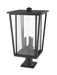 Outdoor Pier Mounted Fixture Z-Lite 571PHXLR-533PM-ORB Oil Rubbed Bronze Seoul 3 Light Outdoor Pier Mounted Fixture Z-Lite