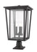 Outdoor Pier Mounted Fixture Z-Lite 571PHXLR-533PM-ORB Oil Rubbed Bronze Seoul 3 Light Outdoor Pier Mounted Fixture Z-Lite