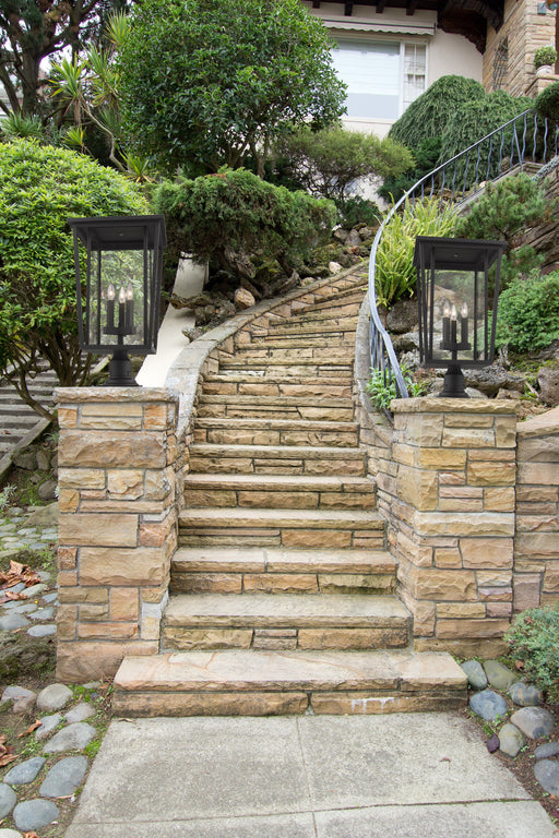 Outdoor Pier Mounted Fixture Z-Lite 571PHXLR-533PM-ORB Oil Rubbed Bronze Seoul 3 Light Outdoor Pier Mounted Fixture Z-Lite