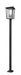 Outdoor Post Mounted Fixture Z-Lite 571PHXLR-564P-BK Black Seoul 3 Light Outdoor Post Mounted Fixture Z-Lite