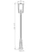 Outdoor Post Mounted Fixture Z-Lite 571PHXXLR-511P-BK Black Seoul 4 Light Outdoor Post Mounted Fixture Z-Lite