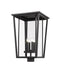 Outdoor Post Mount Fixture Z-Lite 571PHXXLS-BK Black Seoul 4 Light Outdoor Post Mount Fixture Z-Lite