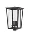 Outdoor Post Mount Fixture Z-Lite 571PHXXLS-BK Black Seoul 4 Light Outdoor Post Mount Fixture Z-Lite