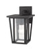 Outdoor Wall Light Z-Lite 571S-BK Black Seoul 1 Light Outdoor Wall Light Z-Lite