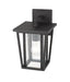 Outdoor Wall Light Z-Lite 571S-BK Black Seoul 1 Light Outdoor Wall Light Z-Lite
