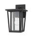 Outdoor Wall Light Z-Lite 571S-BK Black Seoul 1 Light Outdoor Wall Light Z-Lite