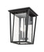 Outdoor Wall Light Z-Lite 571XL-BK Black Seoul 3 Light Outdoor Wall Light Z-Lite