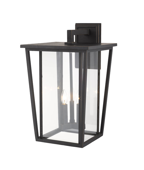Outdoor Wall Light Z-Lite 571XL-ORB Oil Rubbed Bronze Seoul 3 Light Outdoor Wall Light Z-Lite