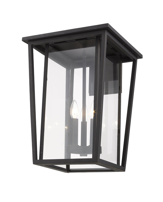 Outdoor Wall Light Z-Lite 571XL-ORB Oil Rubbed Bronze Seoul 3 Light Outdoor Wall Light Z-Lite