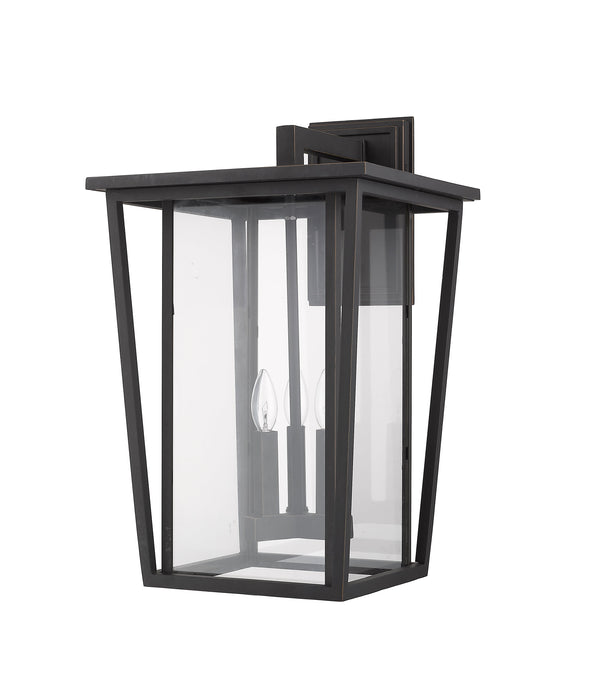 Outdoor Wall Light Z-Lite 571XL-ORB Oil Rubbed Bronze Seoul 3 Light Outdoor Wall Light Z-Lite