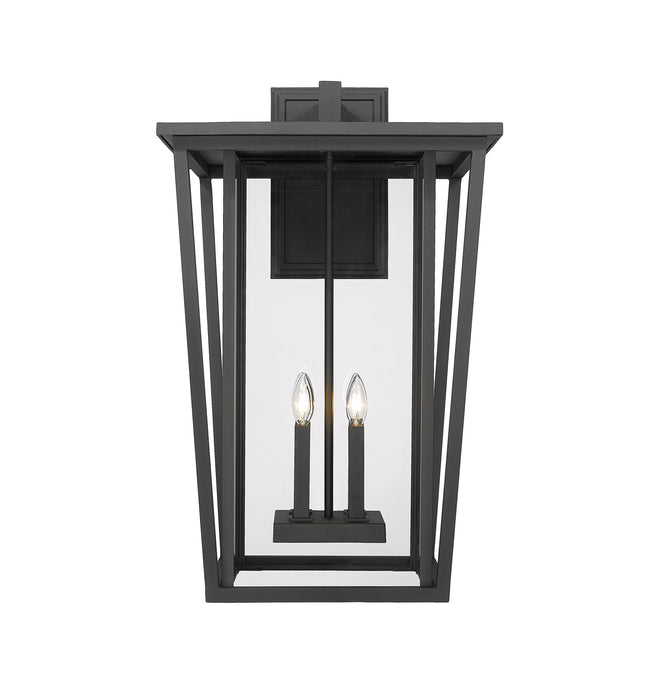 Outdoor Wall Light Z-Lite 571XXL-BK Black Seoul 4 Light Outdoor Wall Light Z-Lite