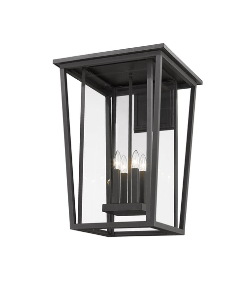 Outdoor Wall Light Z-Lite 571XXL-BK Black Seoul 4 Light Outdoor Wall Light Z-Lite