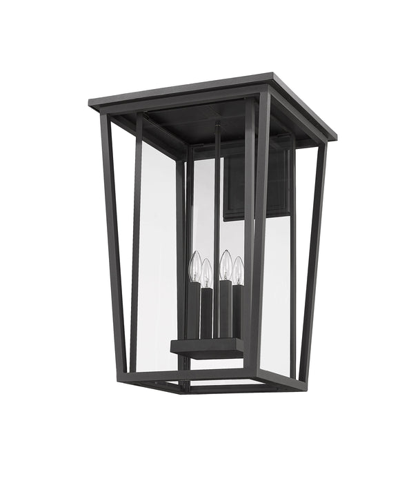 Outdoor Wall Light Z-Lite 571XXL-BK Black Seoul 4 Light Outdoor Wall Light Z-Lite