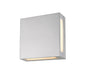 Outdoor Wall Light Z-Lite 572B-SL-LED Silver Quadrate 2 Light Outdoor Wall Light Z-Lite