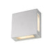 Outdoor Wall Light Z-Lite 572S-SL-LED Silver Quadrate 2 Light Outdoor Wall Light Z-Lite