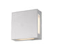 Outdoor Wall Light Z-Lite 572S-SL-LED Silver Quadrate 2 Light Outdoor Wall Light Z-Lite