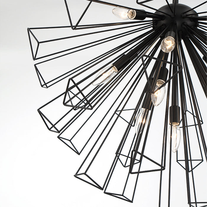 Eurofase 43863-013 Dendelio 30" Matte Black Chandelier