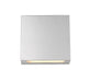Outdoor Wall Light Z-Lite 573B-SL-LED Silver Quadrate 1 Light Outdoor Wall Light Z-Lite