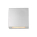 Outdoor Wall Light Z-Lite 573S-SL-LED Silver Quadrate 1 Light Outdoor Wall Light Z-Lite