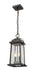 Outdoor Chain Mount Ceiling Fixture Z-Lite 574CHM-ORB Oil Rubbed Bronze Millworks 2 Light Outdoor Chain Mount Ceiling Fixture Z-Lite