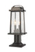 Outdoor Pier Mounted Fixture Z-Lite 574PHMR-533PM-ORB Oil Rubbed Bronze Millworks 2 Light Outdoor Pier Mounted Fixture Z-Lite