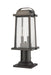 Outdoor Pier Mounted Fixture Z-Lite 574PHMR-533PM-ORB Oil Rubbed Bronze Millworks 2 Light Outdoor Pier Mounted Fixture Z-Lite