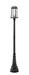 Outdoor Post Mounted Fixture Z-Lite 574PHMR-564P-BK Black Millworks 2 Light Outdoor Post Mounted Fixture Z-Lite
