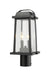 Outdoor Post Mount Fixture Z-Lite 574PHMR-BK Black Millworks 2 Light Outdoor Post Mount Fixture Z-Lite