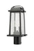 Outdoor Post Mount Fixture Z-Lite 574PHMR-BK Black Millworks 2 Light Outdoor Post Mount Fixture Z-Lite