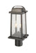 Outdoor Post Mount Fixture Z-Lite 574PHMR-ORB Oil Rubbed Bronze Millworks 2 Light Outdoor Post Mount Fixture Z-Lite