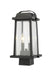 Outdoor Post Mount Fixture Z-Lite 574PHMS-BK Black Millworks 2 Light Outdoor Post Mount Fixture Z-Lite