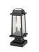 Outdoor Pier Mounted Fixture Z-Lite 574PHMS-SQPM-BK Black Millworks 2 Light Outdoor Pier Mounted Fixture Z-Lite