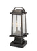 Outdoor Pier Mounted Fixture Z-Lite 574PHMS-SQPM-ORB Oil Rubbed Bronze Millworks 2 Light Outdoor Pier Mounted Fixture Z-Lite